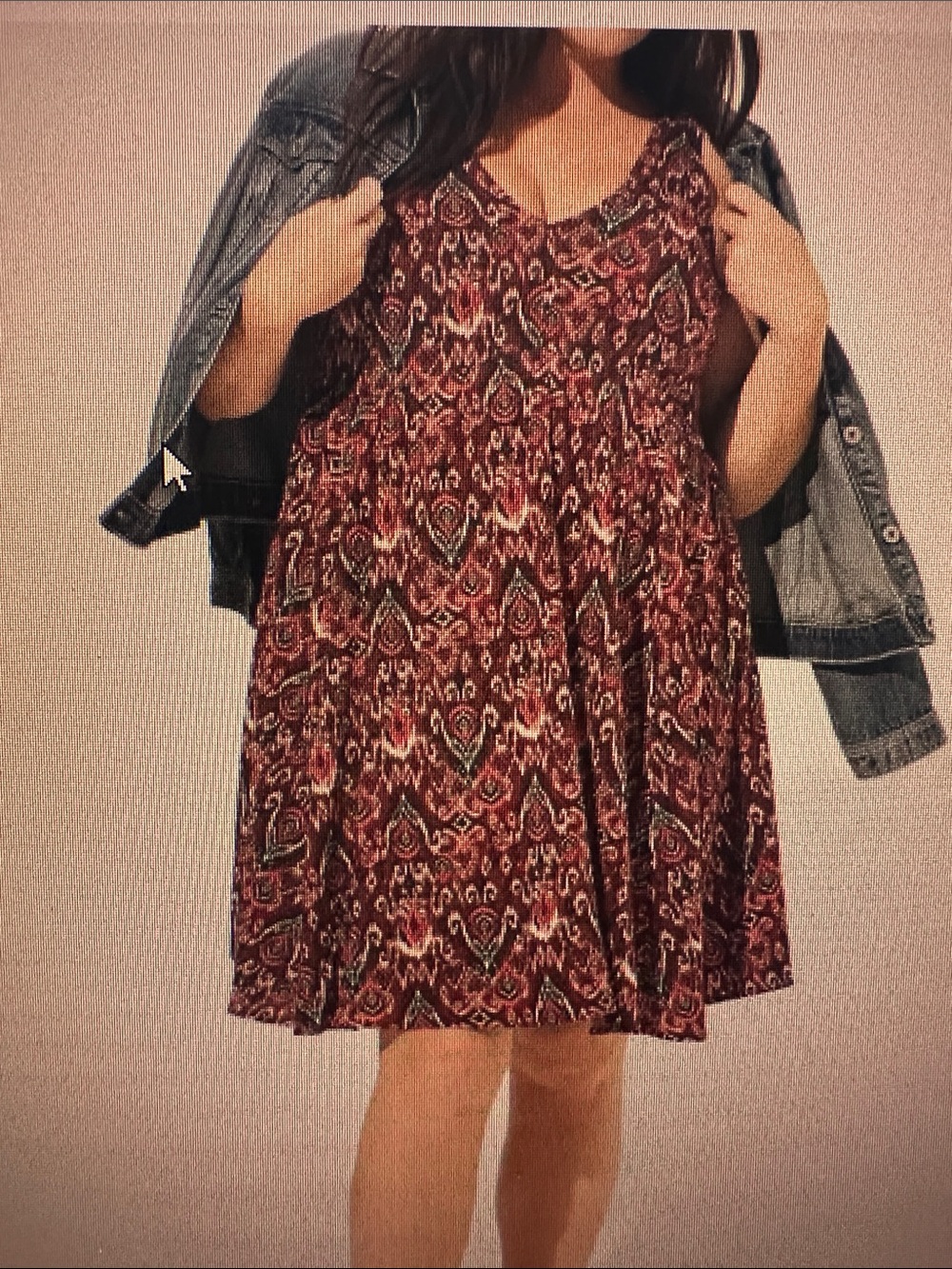 torrid Burgundy Paisley Swing Dress